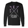 Skifoan Ski Ski Ski Ski Ski Ski Ski Mountain Langarmshirts Geschenkideen