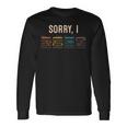 Sorry I Dgaf Guitarra Acordes Divertido Guitarraintage Camiseta de manga larga Ideas de regalos