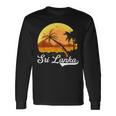 Sri Lanka Palm Tree Ocean Summer Holiday Sri Lanka S Langarmshirts Geschenkideen