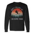 I Do Stupid Things Freestyle Skiing Skiers Ski Langarmshirts Geschenkideen