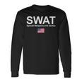 Swat Team Police Special Forces Us Flag Chest Logo Langarmshirts Geschenkideen