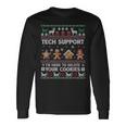 Tech-Support I'm Here To Delete Your Cookies Christmas Langarmshirts Geschenkideen