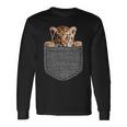 Tiger In Chest Pocket Langarmshirts Geschenkideen