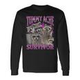 Tummy Ache Survivor Raccoon Meme Bootleg Graphic 90S Langarmshirts Geschenkideen