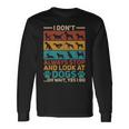 Types Of Dog Vintage Animal Dog Lover Outfit Dog Owner Long Sleeve T-Shirt Gifts ideas