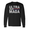 Ultra Maga Orgulloso Diseño De Partidario De Ultra-Maga Trump Orgulloso Camiseta de manga larga Ideas de regalos