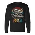 Vintage 1985 Cumpleaños 40 Años Cassette Lápiz Camiseta de manga larga Ideas de regalos