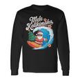 Vintage Cute Mele Kalikimaka Christmas Santa Surfing Costume Langarmshirts Geschenkideen