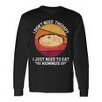 Vintage Je N'ai Pas Besoin De Thérapie J'ai Juste Besoin De Manger Du Houmous T-shirt à manches longues Idées cadeaux
