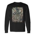 Vintage Octopus Monster Horror Poster Octopus Langarmshirts Geschenkideen