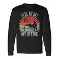 Vintage Retro I'll Be In My Office Woodworking Carpenter Long Sleeve T-Shirt Gifts ideas