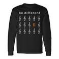 Viola Alto Key Saying Be Different Musician S Langarmshirts Geschenkideen