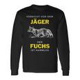 Vorsichtor Dem Jäger Der Fuchs Ist Harmlos Spruch Langarmshirts Geschenkideen