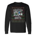 All I Want For Christmas Is Playing Darts Ugly Xmas Sweater Langarmshirts Geschenkideen