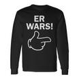 He Wars Saying Comic Hand Fun Langarmshirts Geschenkideen