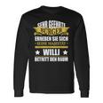 Willi Name Birthday Willi Betritt Den Raum Langarmshirts Geschenkideen