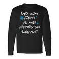 Wo Zum Deifi Is Mei Après-Ski Lehra Langarmshirts Geschenkideen