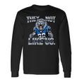 They Not Like Us Touchdown American Football Game Day Lion Long Sleeve T-Shirt Gifts ideas