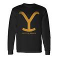 Yellowstone Dutton Ranch Gold Y Logo S Langarmshirts Geschenkideen