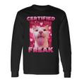 Zertifiziertes Freak Cat Meme Langarmshirts Geschenkideen