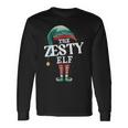 Zesty Elf Christmas Group Xmas Pajama Party Long Sleeve T-Shirt Gifts ideas