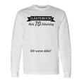 70Th Birthday 70 Years Guest Book Guest List Party Langarmshirts Geschenkideen