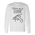 Born To Stick Motif For All Fans Of Diy & Crafts Gray Langarmshirts Geschenkideen