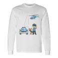 Children's 4Th Birthday Police Boy 4 Years Langarmshirts Geschenkideen