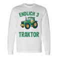 Children's Tractor Boys 3 Years 3Rd Birthday Boys Tractor Langarmshirts Geschenkideen