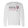 Die Tut Nix Die Will Nur Lillet Fan Summer Cocktail Party Langarmshirts Geschenkideen