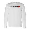 Dodge Wordmark Logo Gray Langarmshirts Geschenkideen