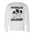 Border Collie Dog Official Sleep Langarmshirts Geschenkideen