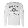 Gin And Tonic Cocktail Lovers Idea Langarmshirts Geschenkideen