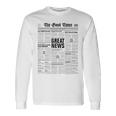 The Good Times Newspaper Journal Motivation Langarmshirts Geschenkideen