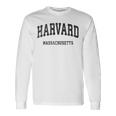 Harvard Massachusetts Maintage Athletic Sports Gray Langarmshirts Geschenkideen