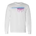 Ice Cream Baseball Bat With Baseball Sprinkles Drip Long Sleeve T-Shirt Gifts ideas