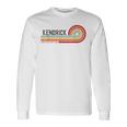 I Love Kendrick Personalizado Retro Sunset Primer Nombre Camiseta de manga larga Ideas de regalos