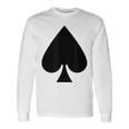 Pad Ass Card Game Playing Card Costume Fancy Dress Party Gray S Langarmshirts Geschenkideen