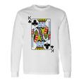 Playing Card King Of Clubs I Cross King S Langarmshirts Geschenkideen