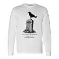 The Raven El Cuervo Poe Usher Lápida Gótico Nevermore Oscuro Camiseta de manga larga Ideas de regalos