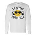 Retro 100 Days Of Skibidi Rizz Smile Face 100 Days Of School Long Sleeve T-Shirt Gifts ideas