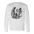 Saint Michael The Archangel Tattoo Style Langarmshirts Geschenkideen