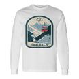 Ski Saalbach Retrointage Style Saalbach Skiing Gray Langarmshirts Geschenkideen