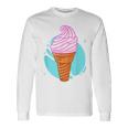 Soft Ice Cream In The Waffle Summer Ice Cream S Langarmshirts Geschenkideen