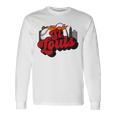St Louis Baseball Vintage City Skyline Retro Baseball Lover Long Sleeve T-Shirt Gifts ideas