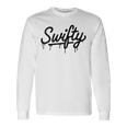 Swifty Fan Merch Ns First Name Taylor Outfit Drip Gray Langarmshirts Geschenkideen