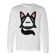 Theta Delta Cat Therian Pride Gray Langarmshirts Geschenkideen