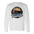 Teneriffa Puerto De La Cruz With Coordinates Gray Langarmshirts Geschenkideen