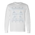 All I Want For Christmas Ist My Rest Blue Langarmshirts Geschenkideen