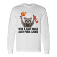 Wer A Sagt Muss Auch Perol Sagen Waschbär Meme Pedro Spritz Langarmshirts Geschenkideen